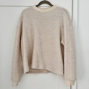 Zara Cream Textured Women's Sweater - Size M
